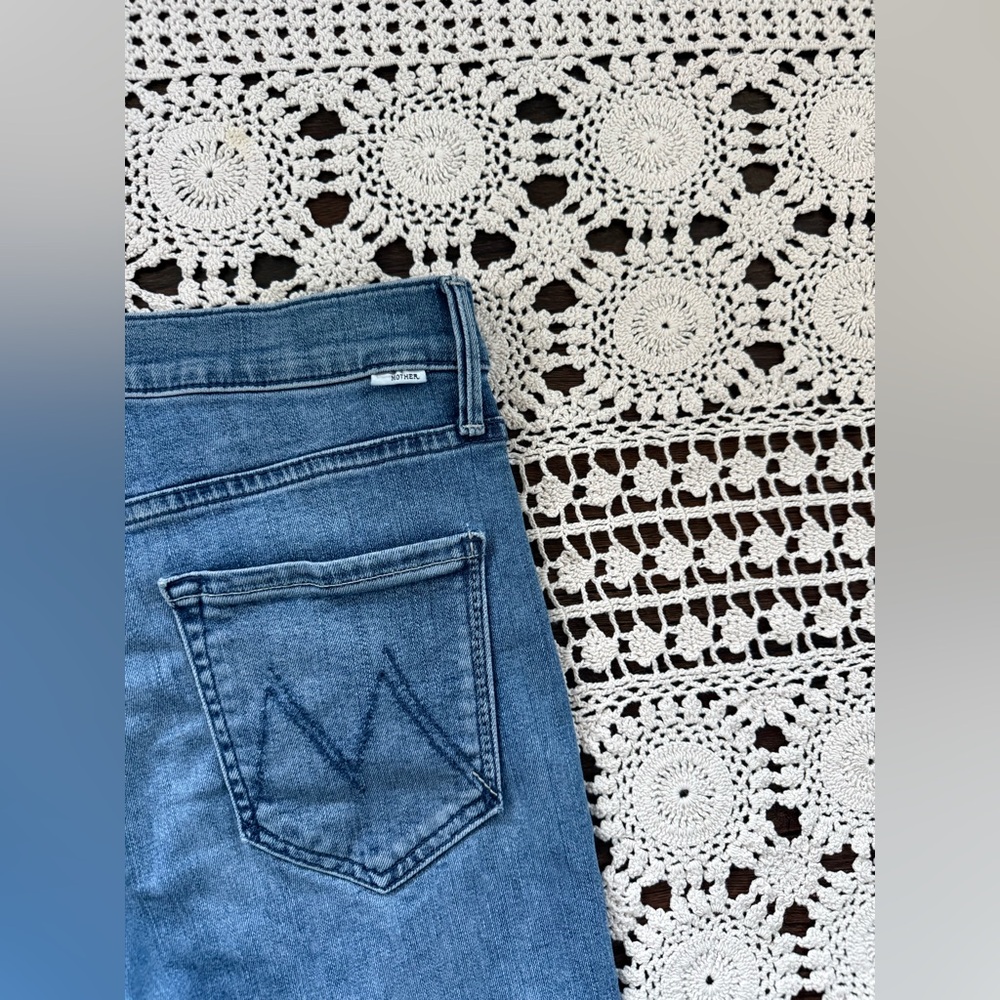 Mother The Mid Rise Dazzler Ankle Jeans We The Animals Size 27 Soft Stretchy - Picture 14 of 16